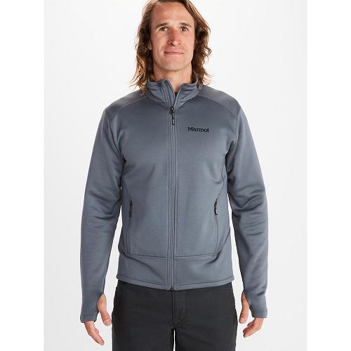 Marmot Fleece Grey NZ - Olden Polartec Jackets Mens NZ8469231